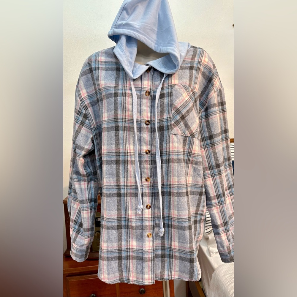 L-Flannel Top